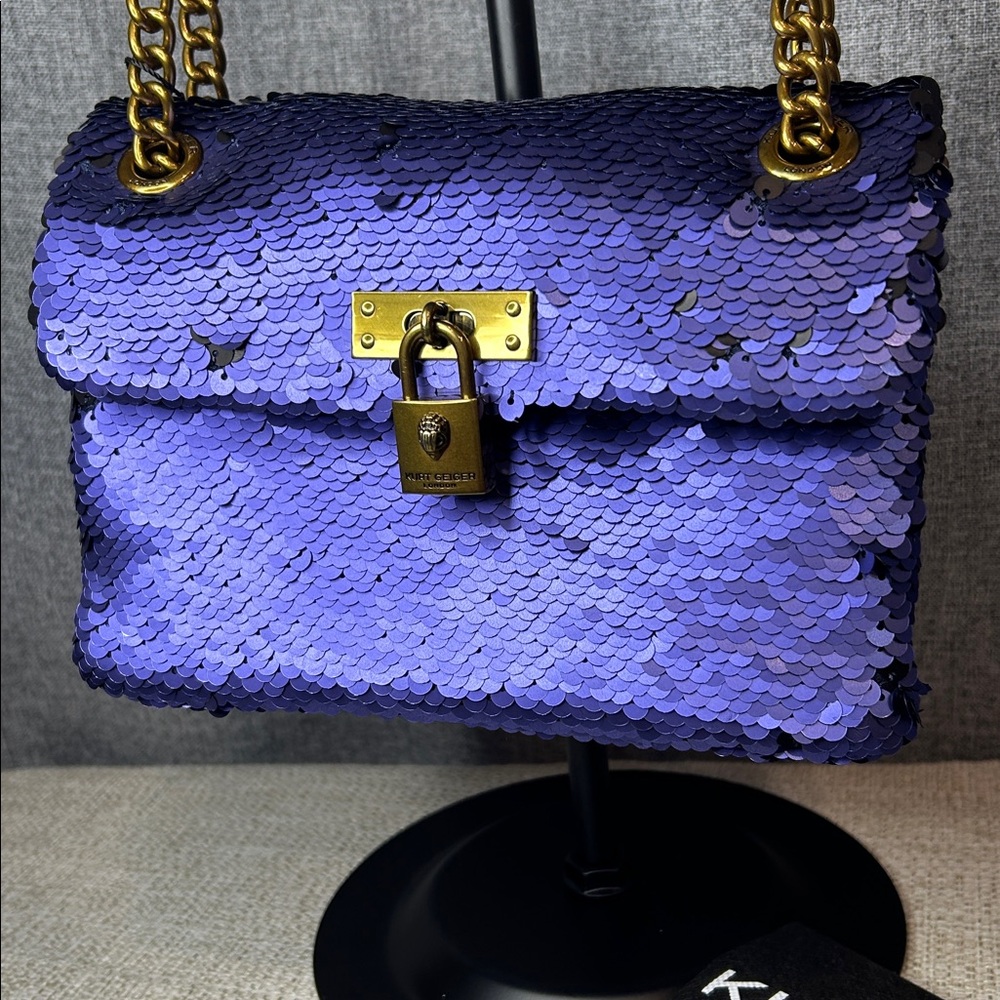 Kurt Geiger Sequin Purple Mini Brixton
